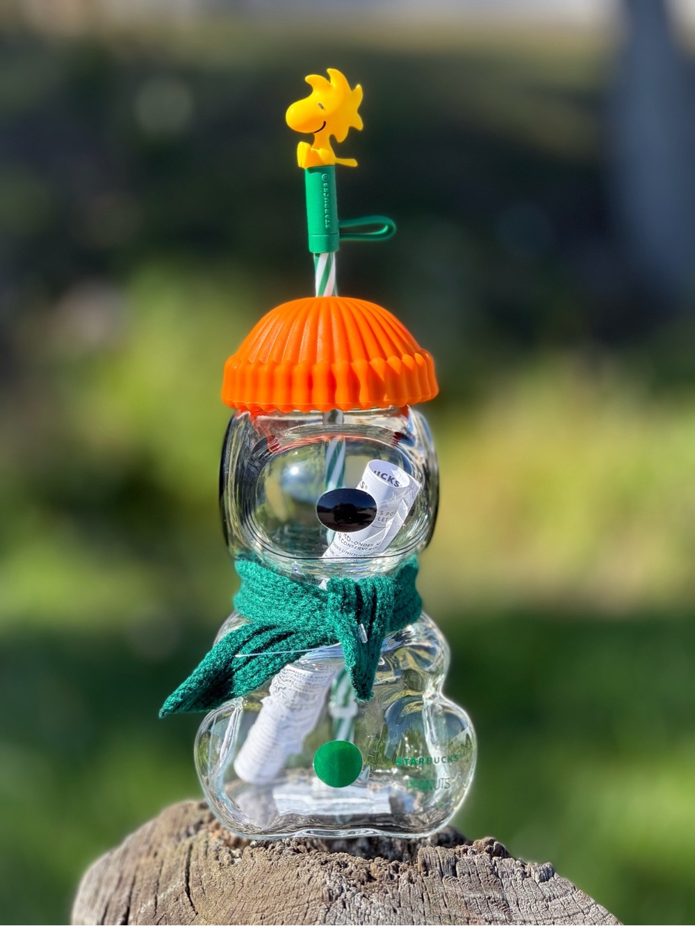 Starbucks x Snoopy glass tumbler